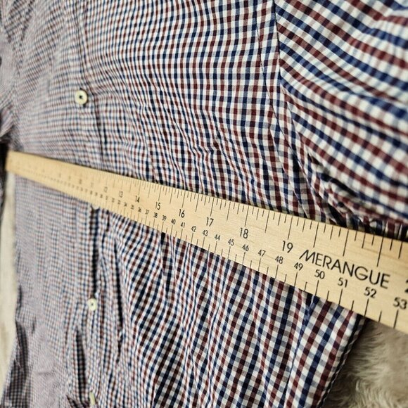 Zara Man Shirt Slim Fit Plaid Button-Down Long Sleeve w/ Elbow Patches Mens Sz L - Picture 4 of 10